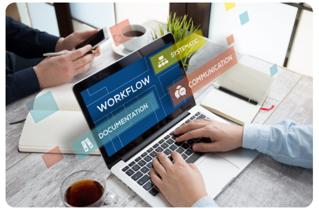 man computer workflow tech stack-1